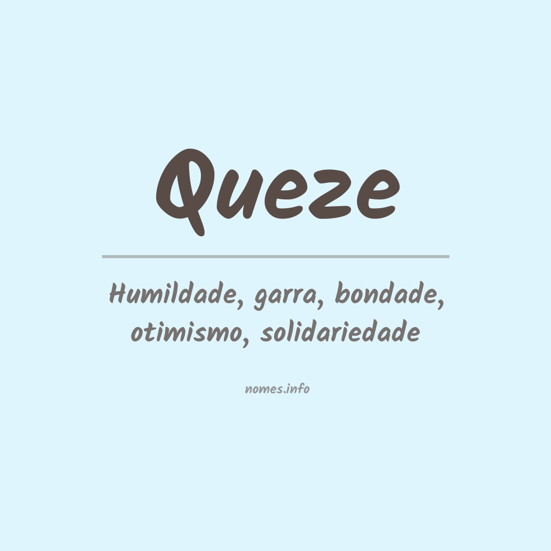 Significado do nome Queze