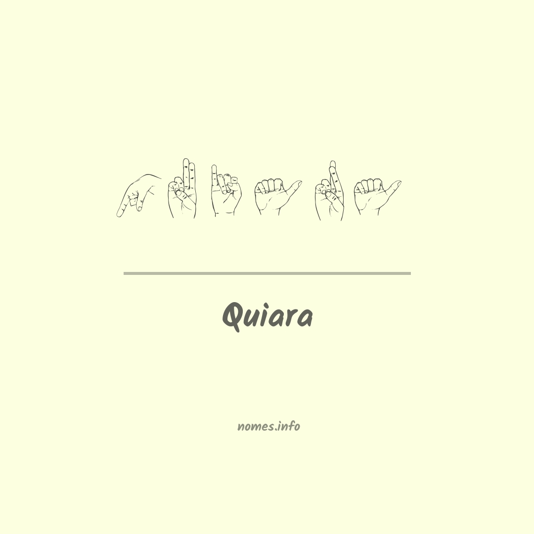 Quiara em Libras