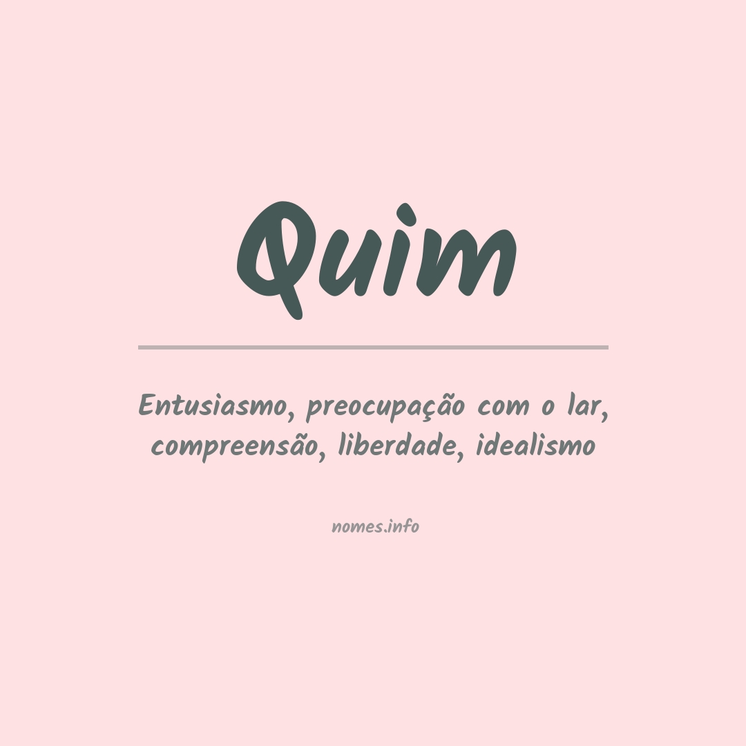 Significado do nome Quim