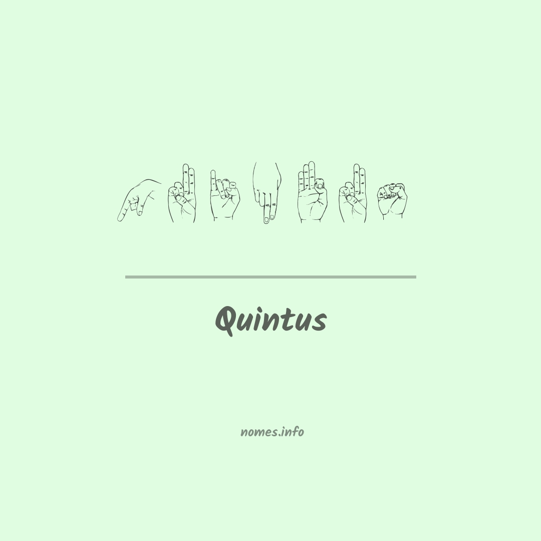 Quintus em Libras