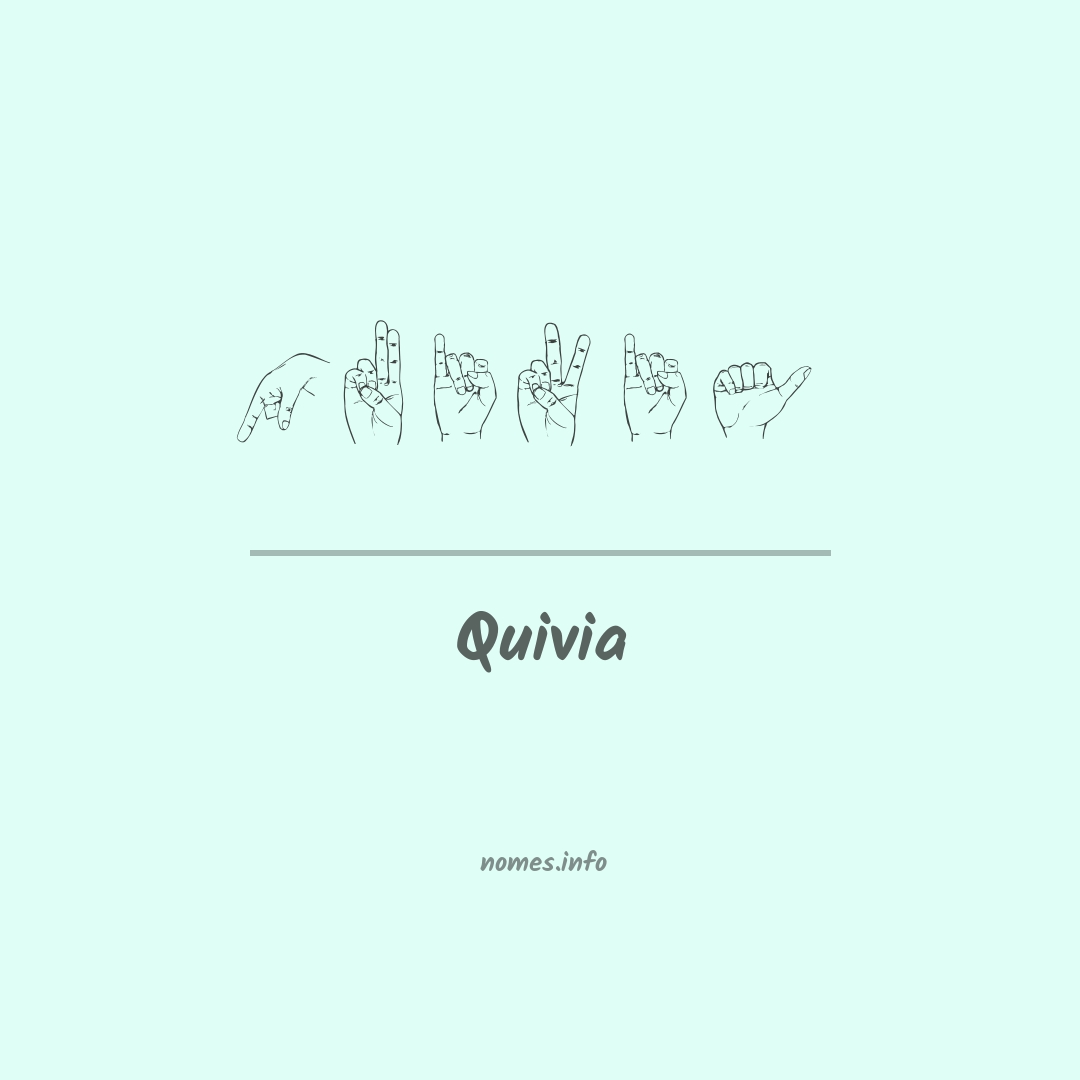 Quivia em Libras
