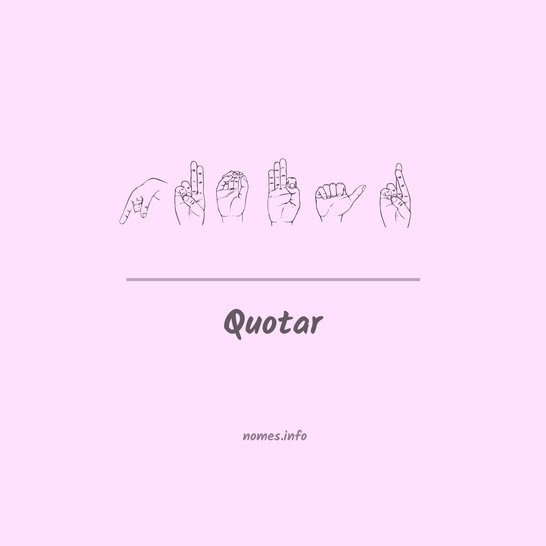 Quotar em Libras
