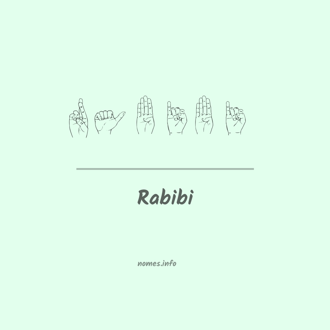 Rabibi em Libras Rabibi em Libras