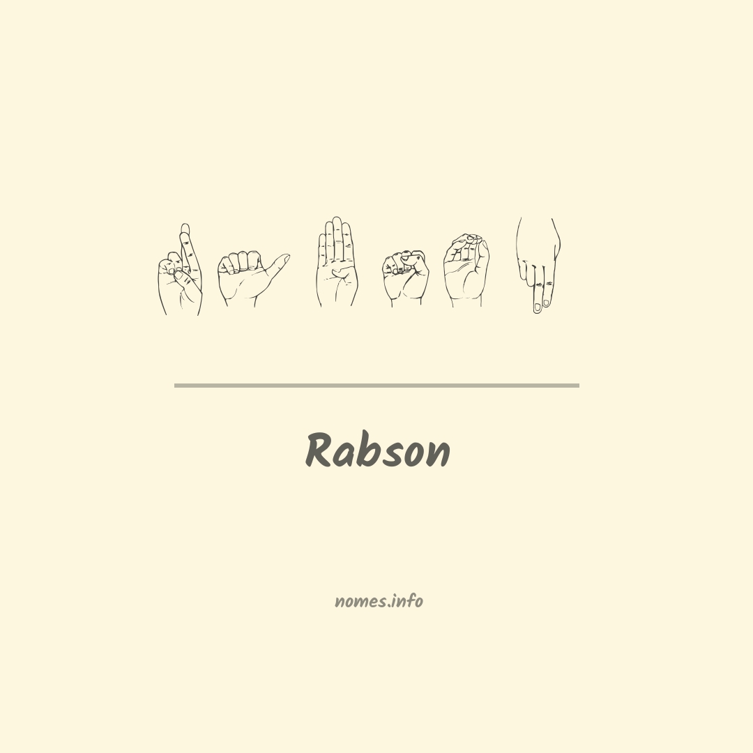 Rabson em Libras