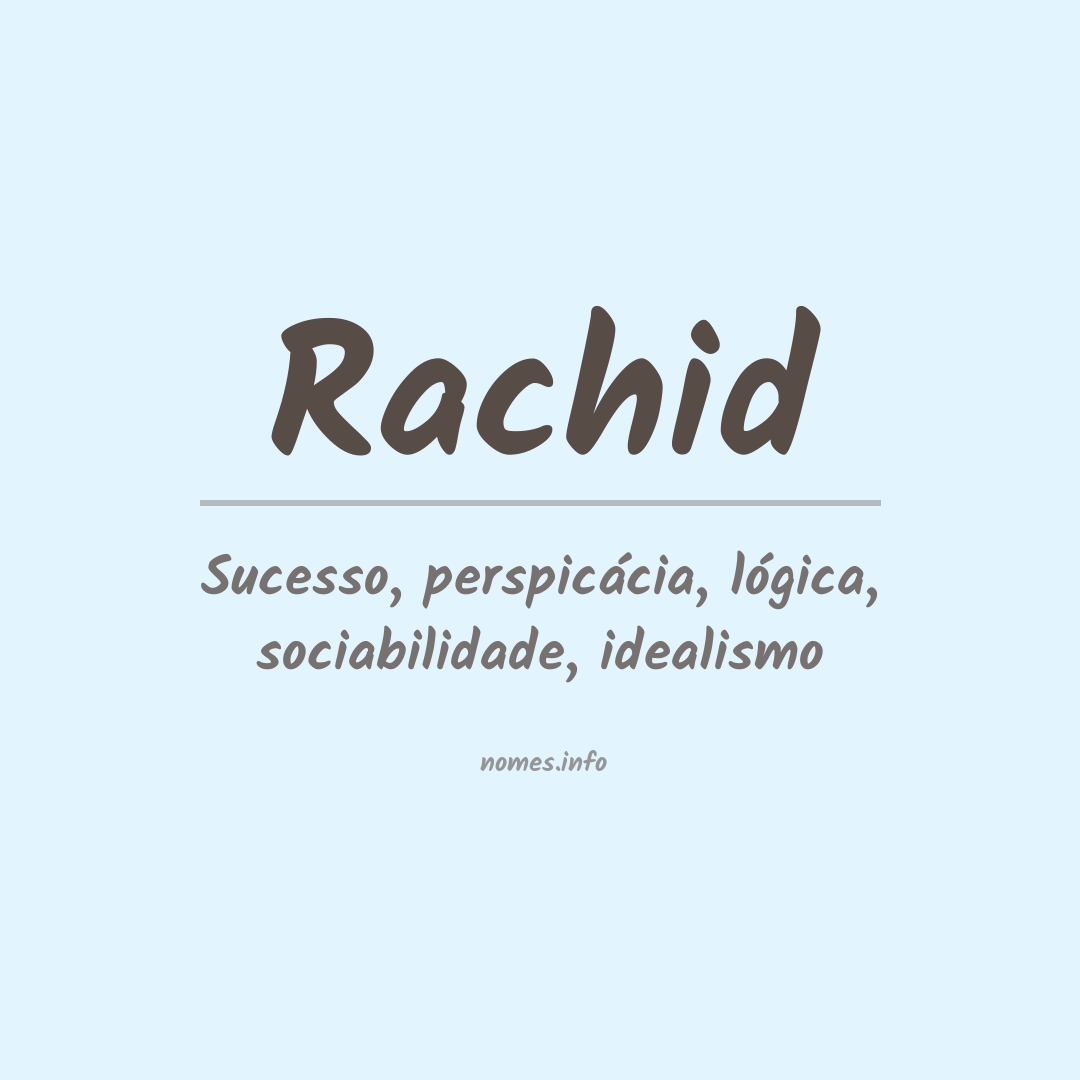Significado do nome Rachid