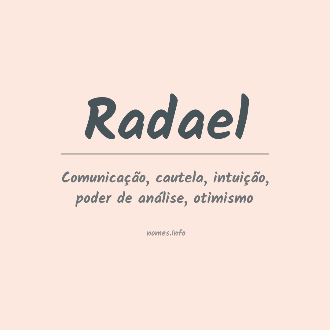 Significado do nome Radael