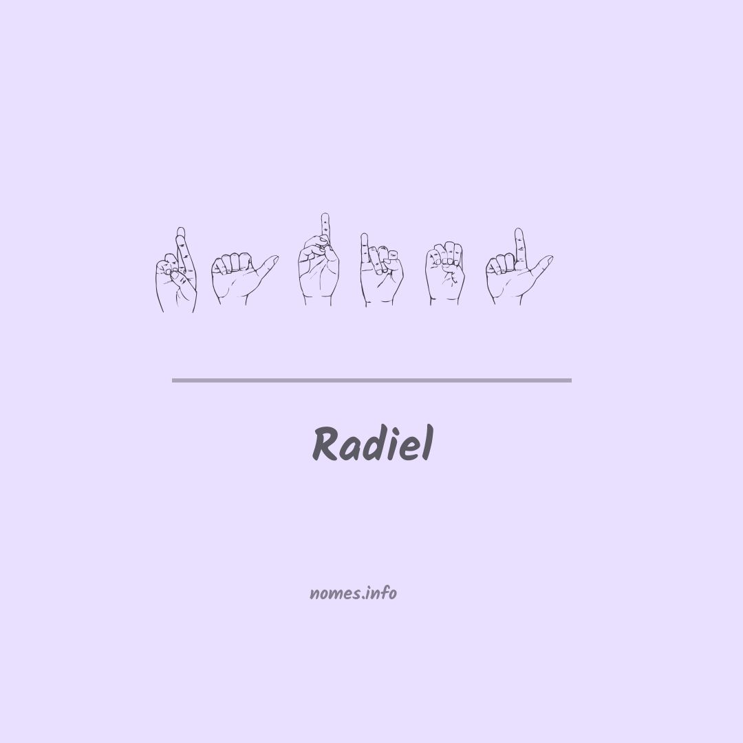 Radiel em Libras