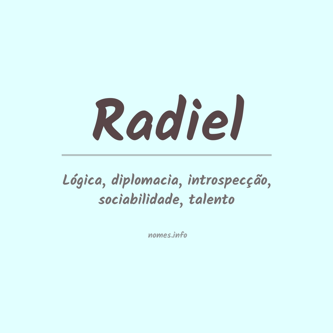 Significado do nome Radiel
