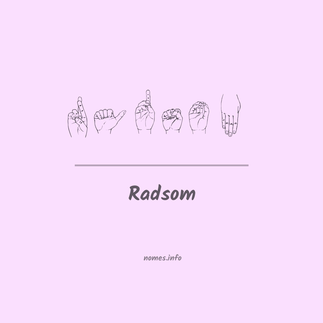Radsom em Libras