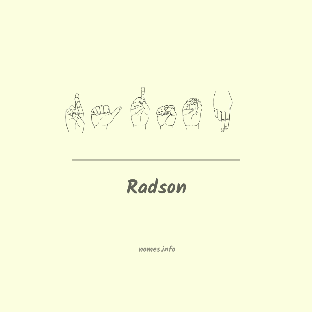 Radson em Libras