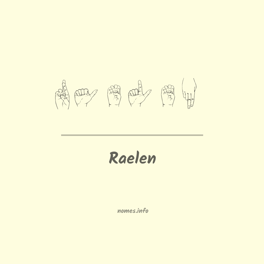 Raelen em Libras