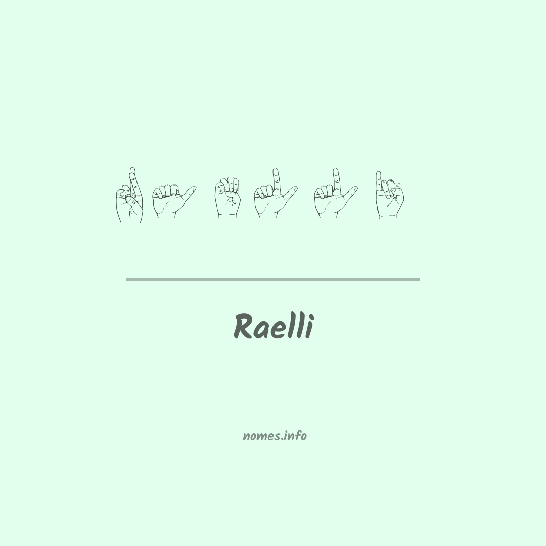 Raelli em Libras Raelli em Libras