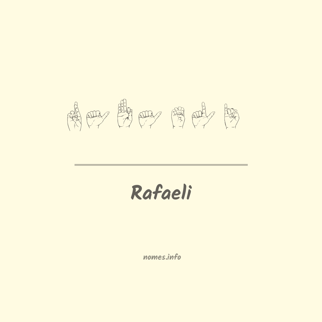 Rafaeli em Libras