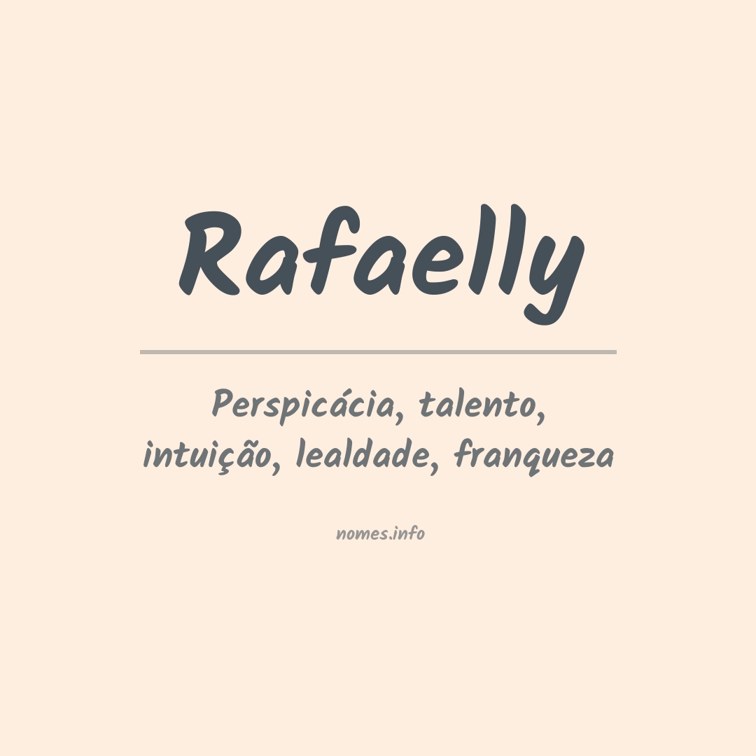 Significado do nome Rafaelly
