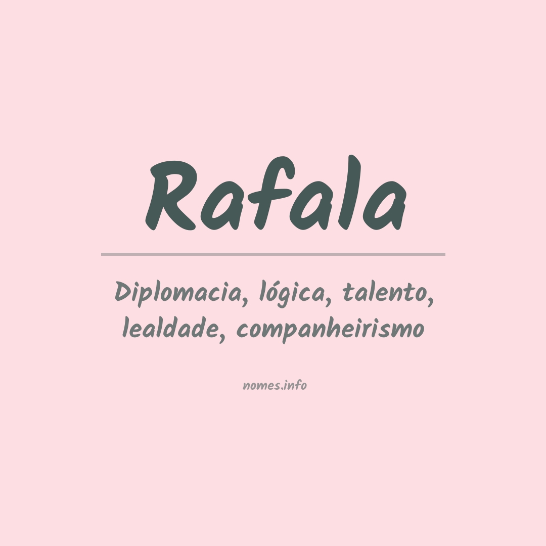 Significado do nome Rafala