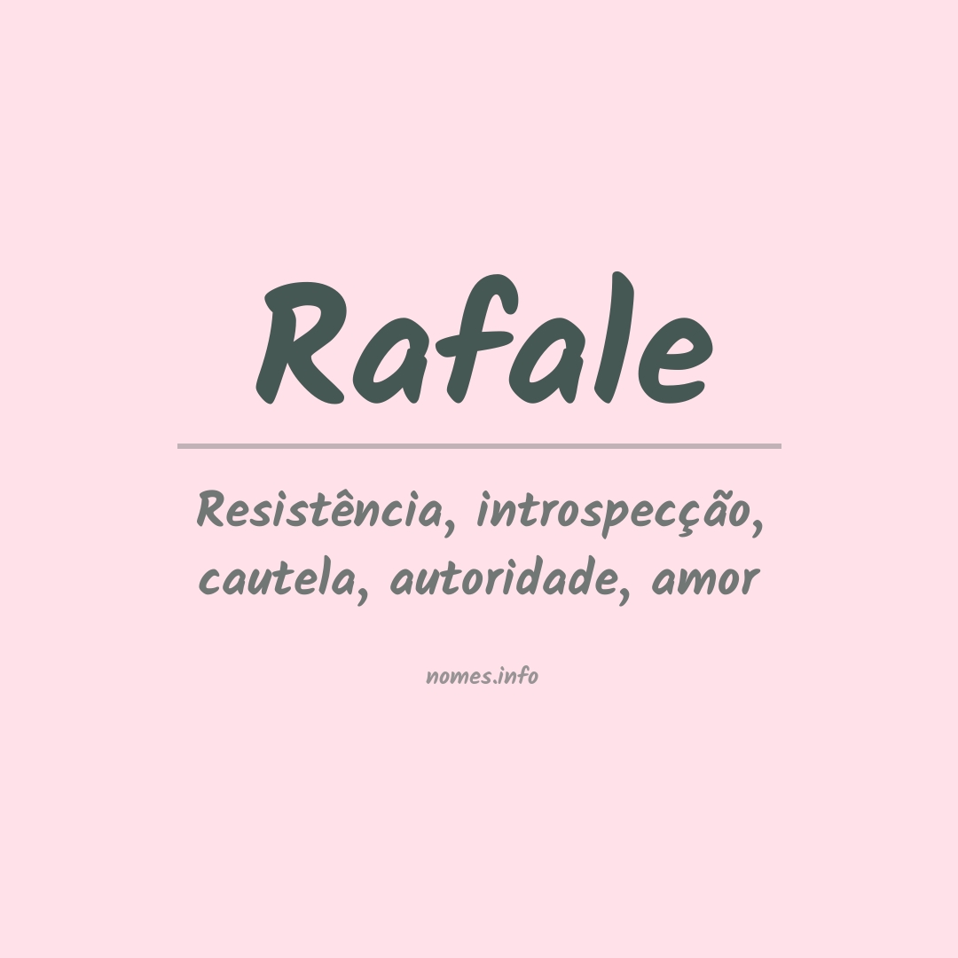 Significado do nome Rafale