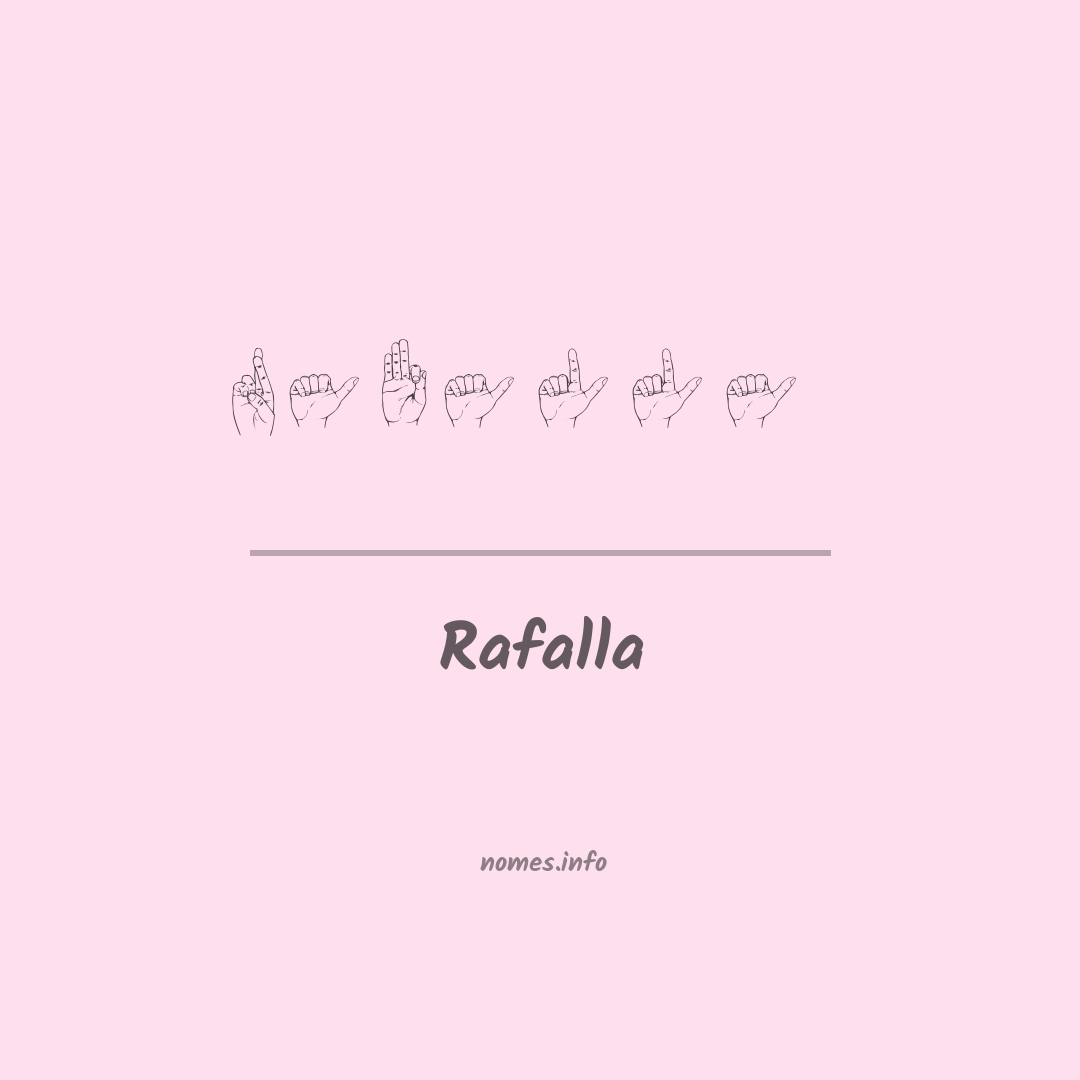 Rafalla em Libras