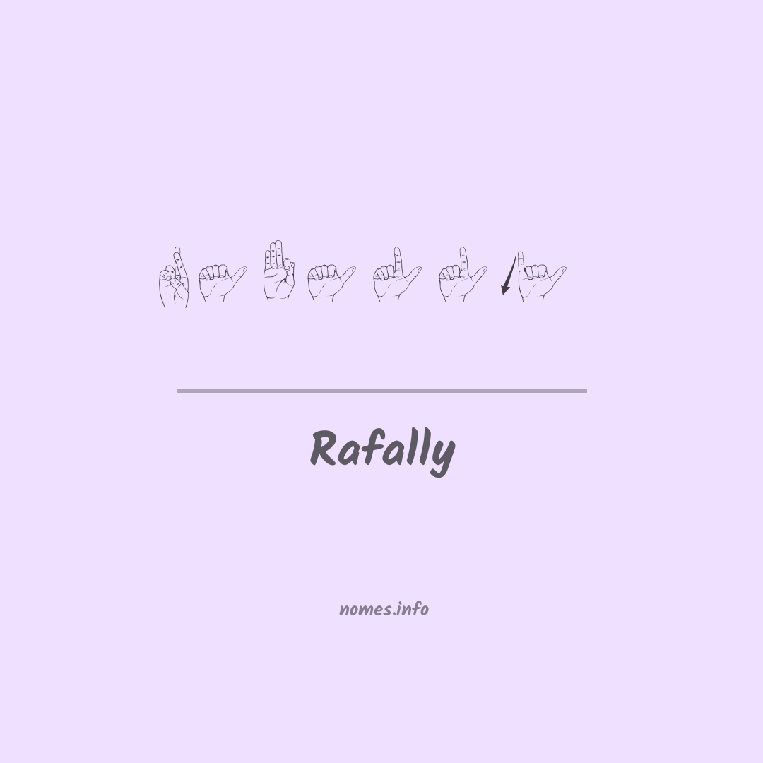 Rafally em Libras