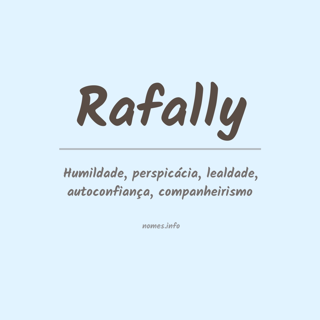 Significado do nome Rafally