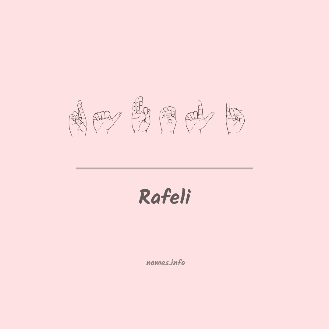 Rafeli em Libras