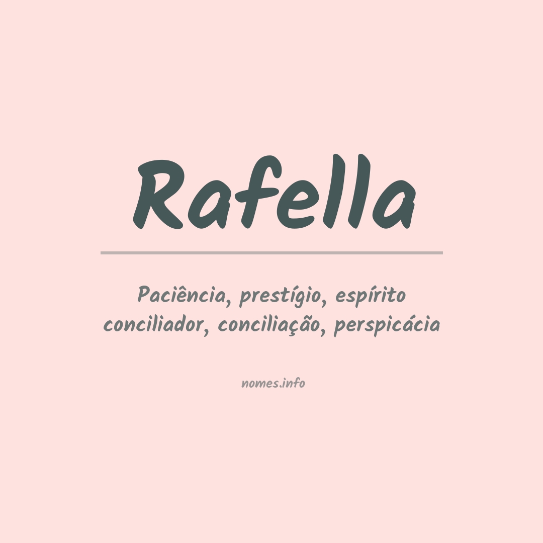 Significado do nome Rafella