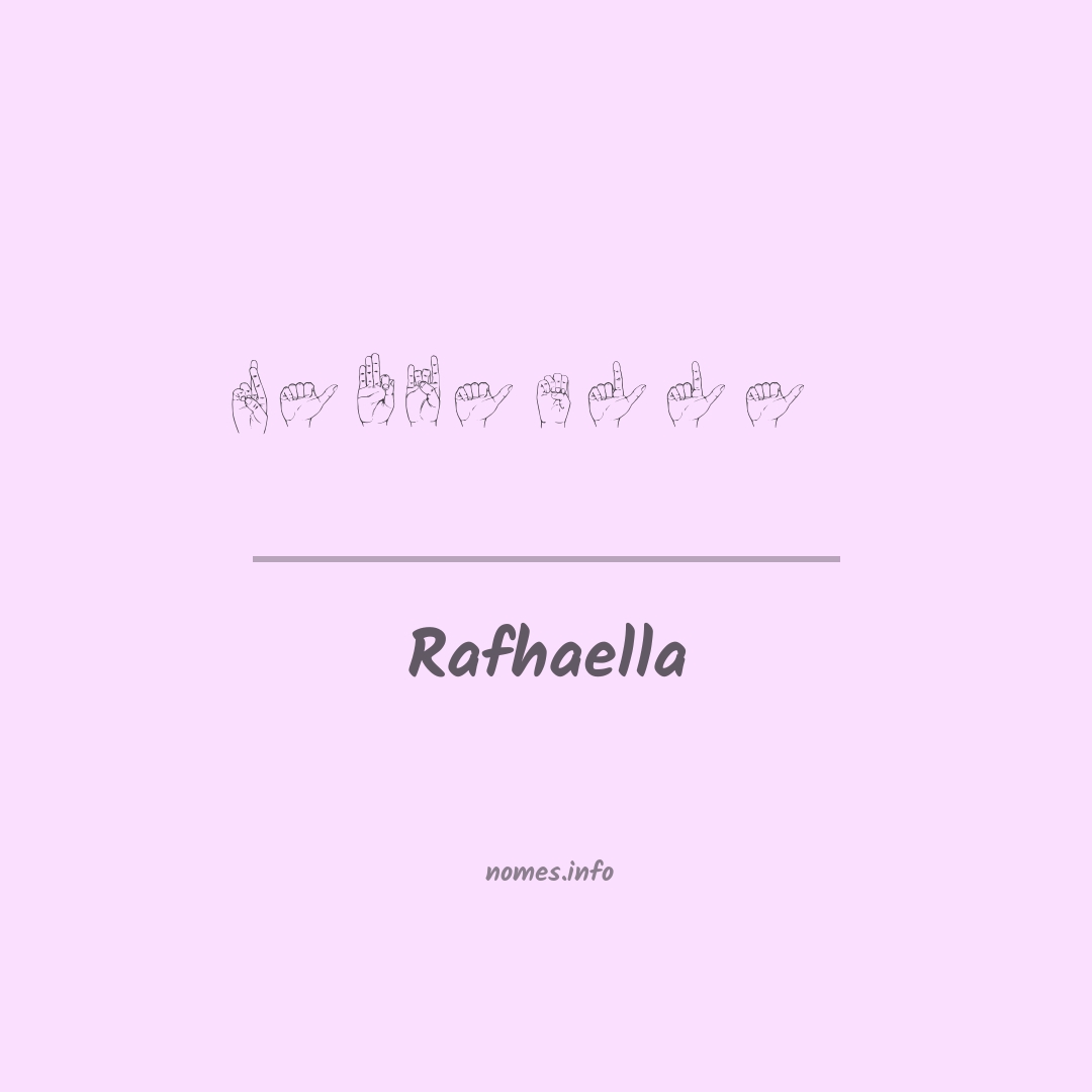 Rafhaella em Libras