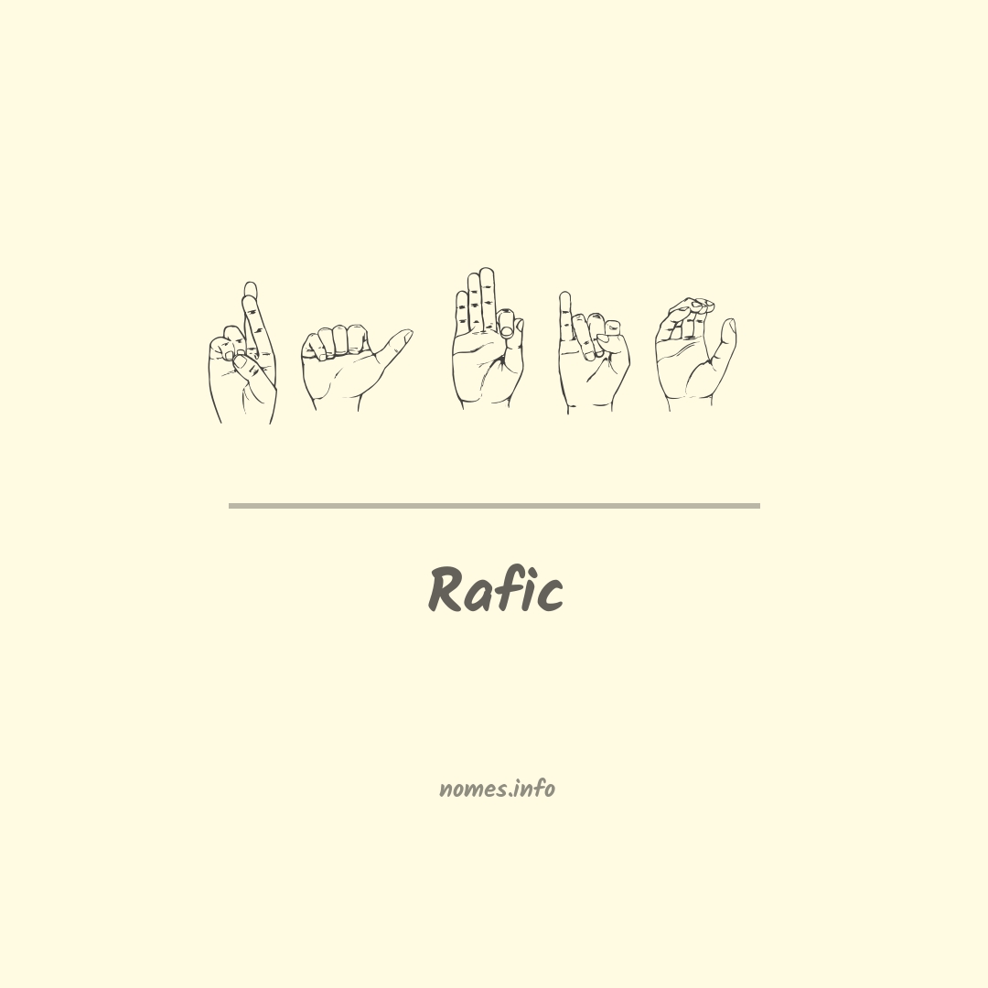 Rafic em Libras