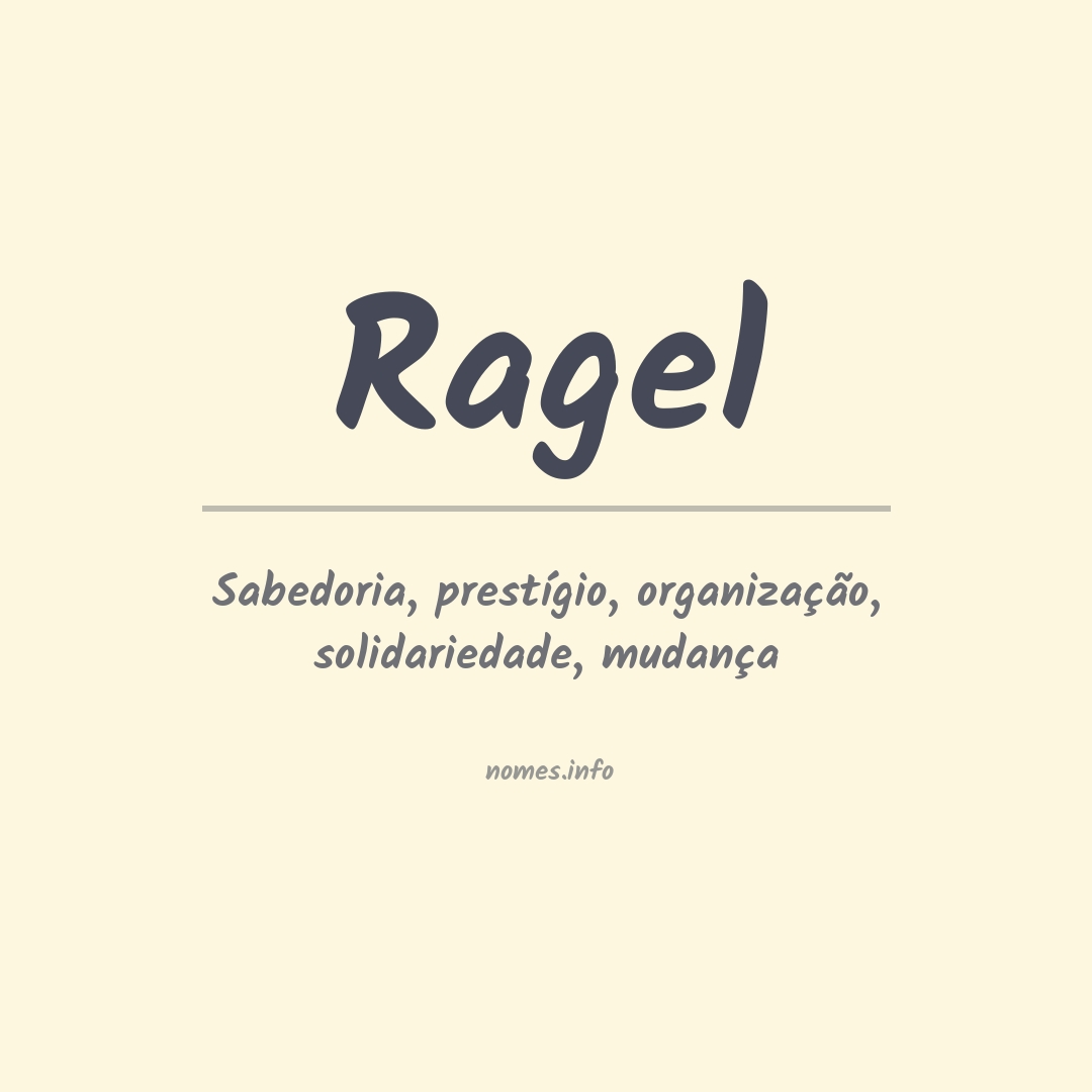 Significado do nome Ragel