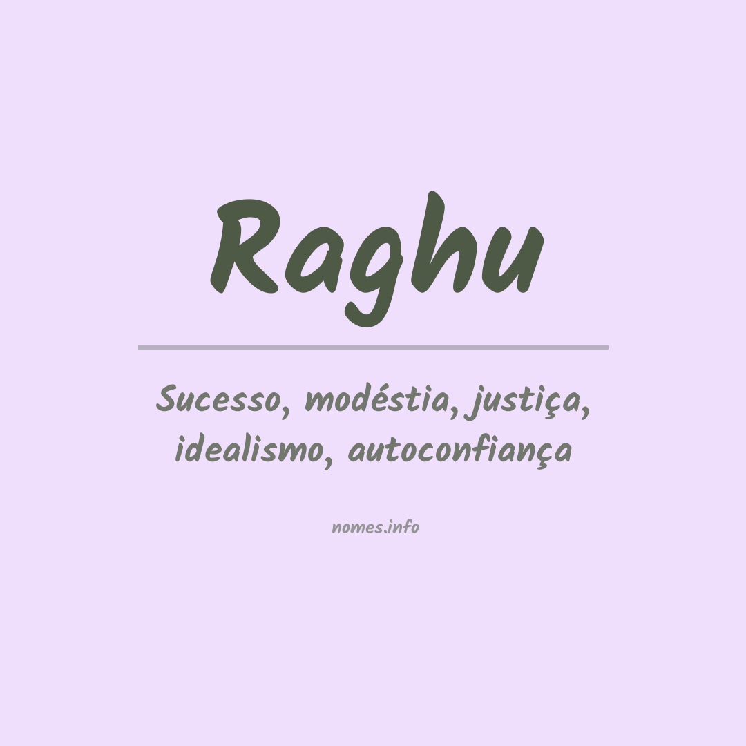 Significado do nome Raghu