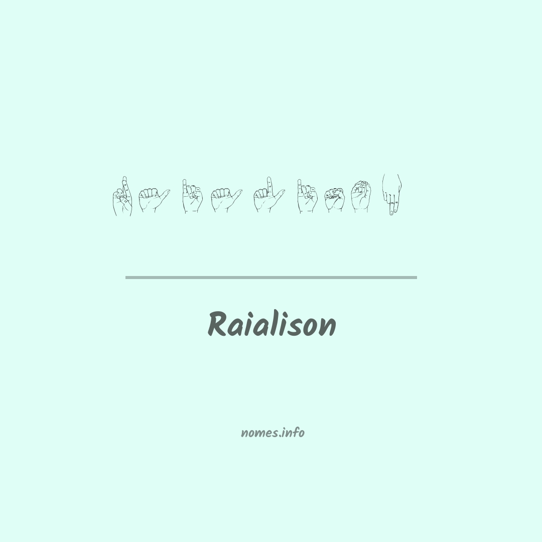 Raialison em Libras