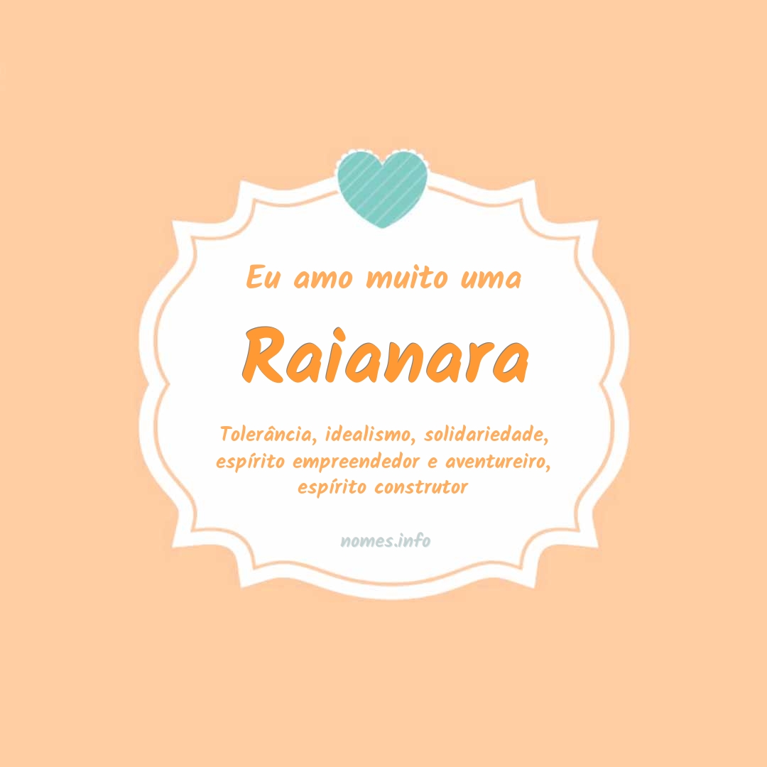 Eu amo muito Raianara