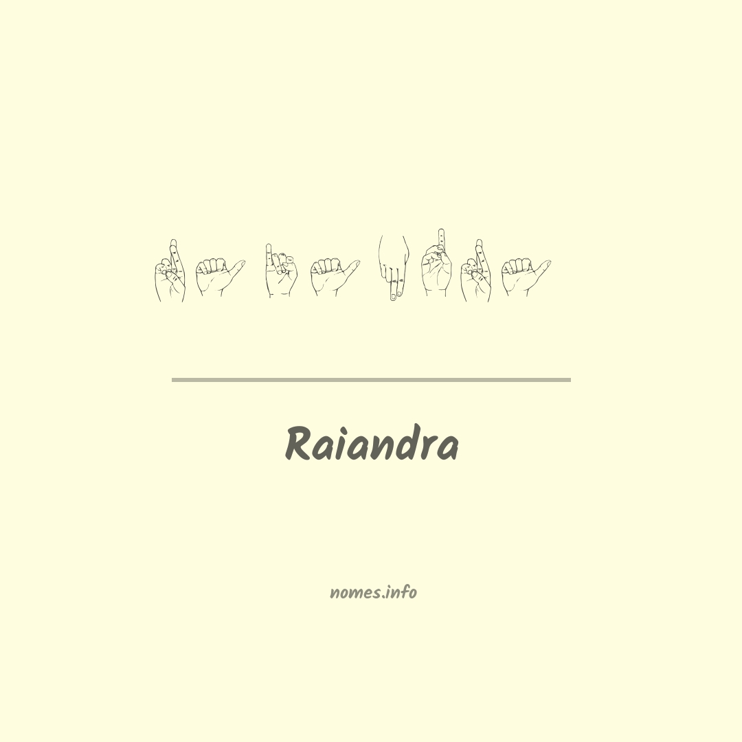 Raiandra em Libras
