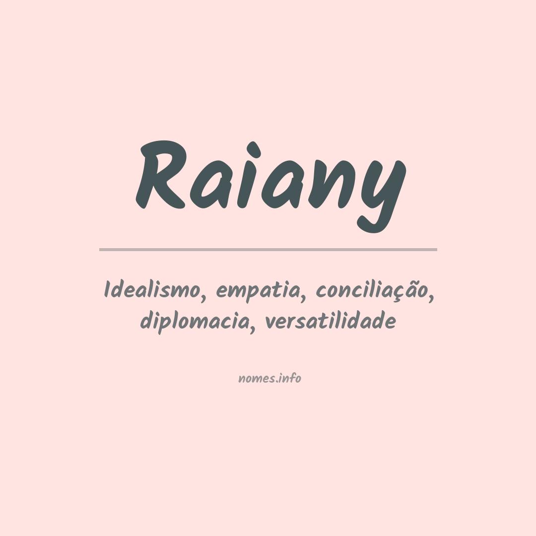 Significado do nome Raiany