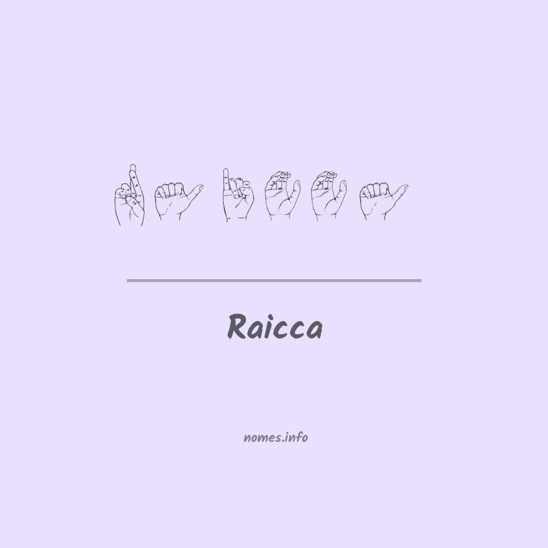Raicca em Libras
