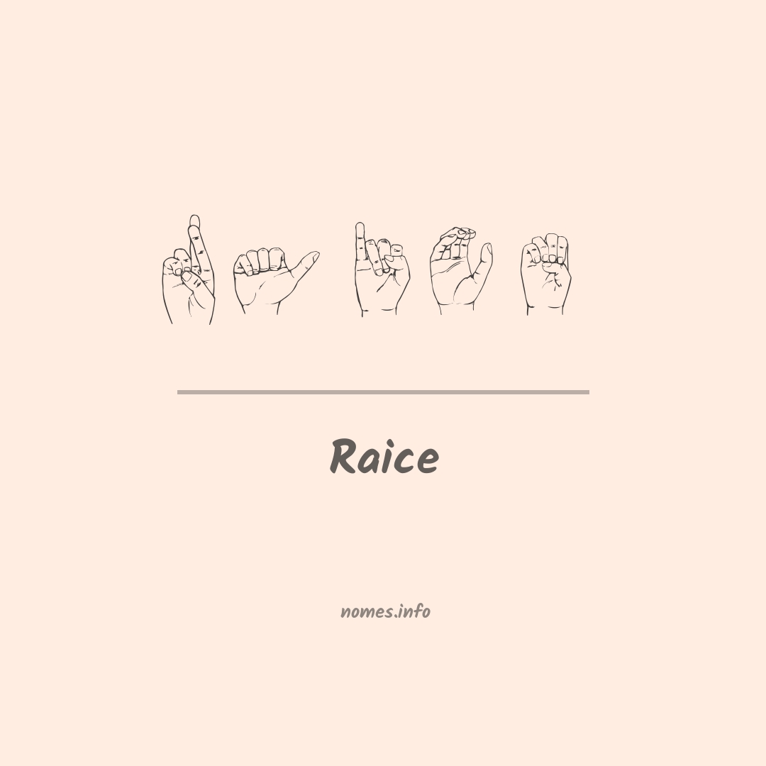 Raice em Libras