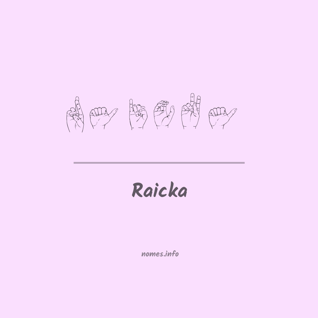 Raicka em Libras