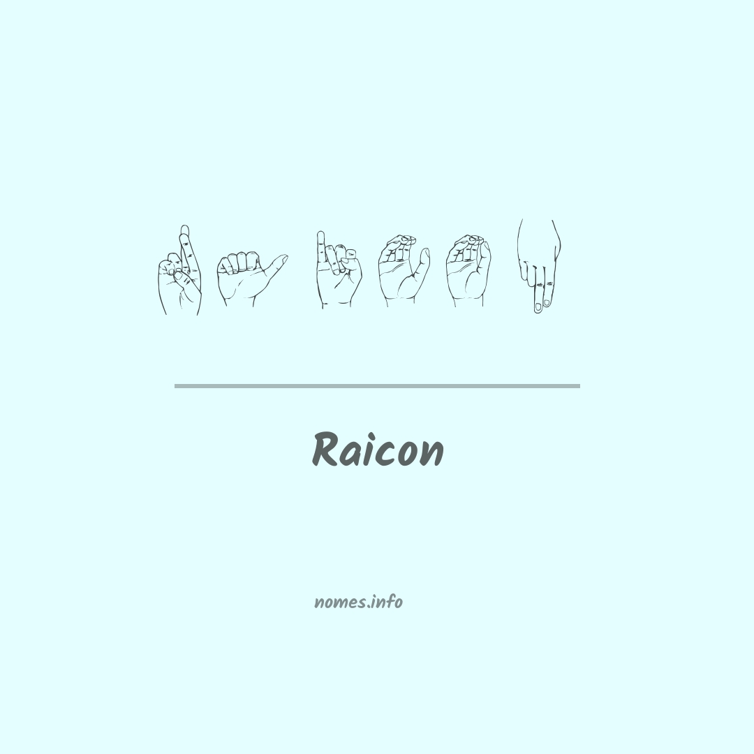Raicon em Libras