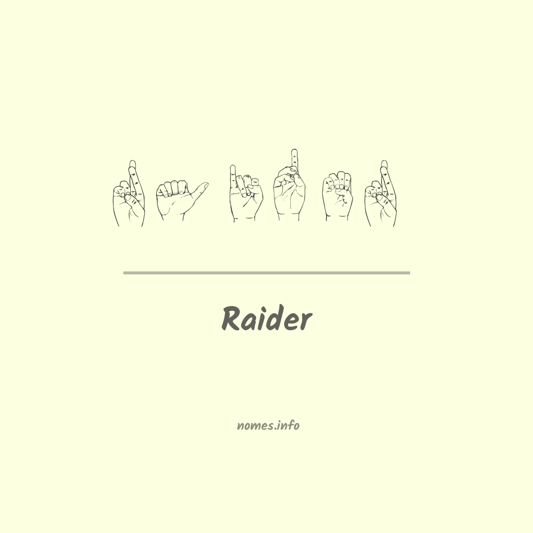 Raider em Libras