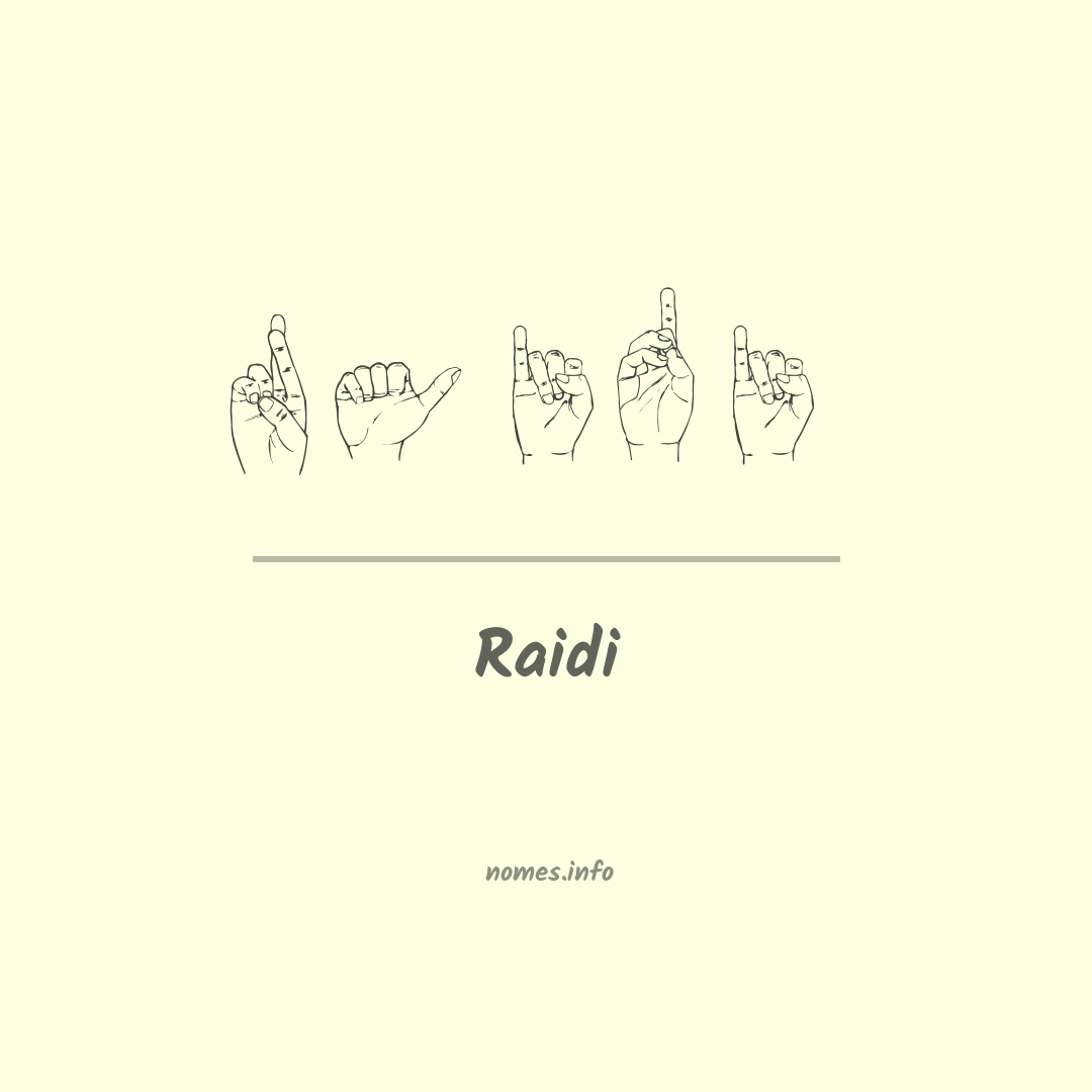 Raidi em Libras