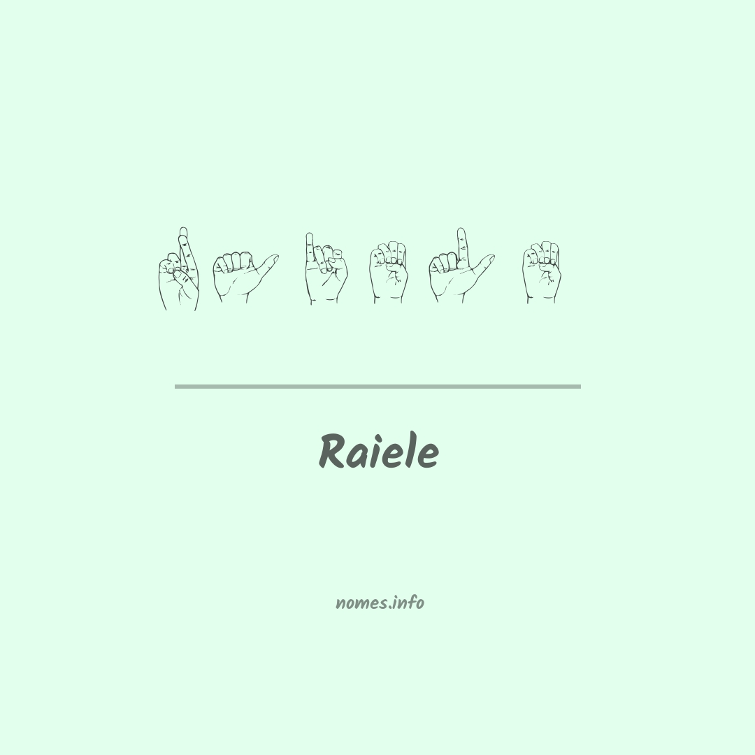 Raiele em Libras
