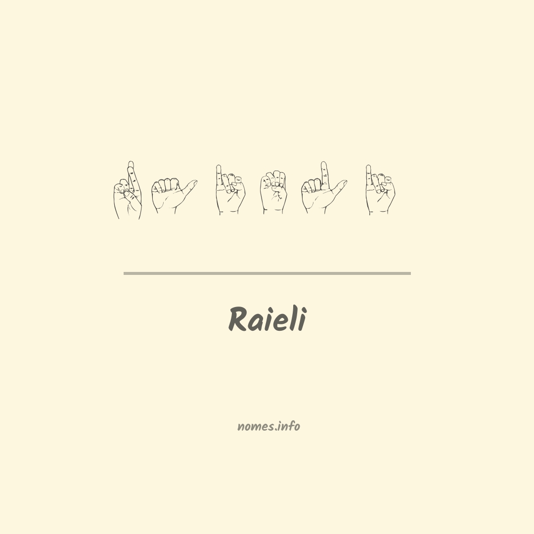 Raieli em Libras