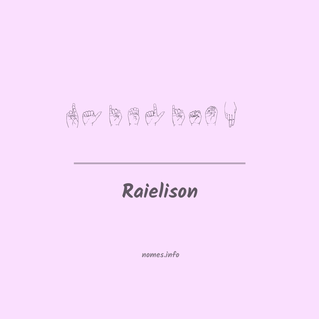 Raielison em Libras