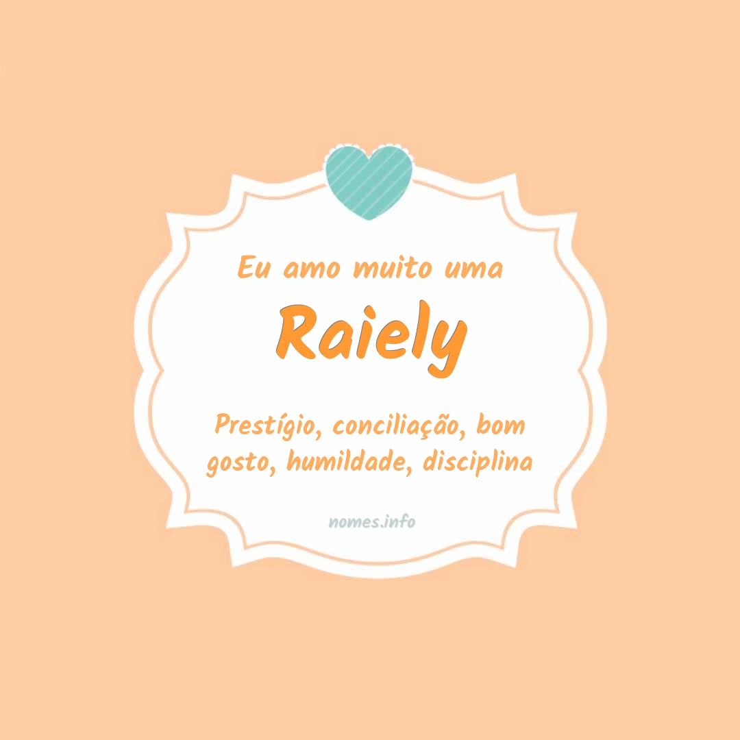 Eu amo muito Raiely