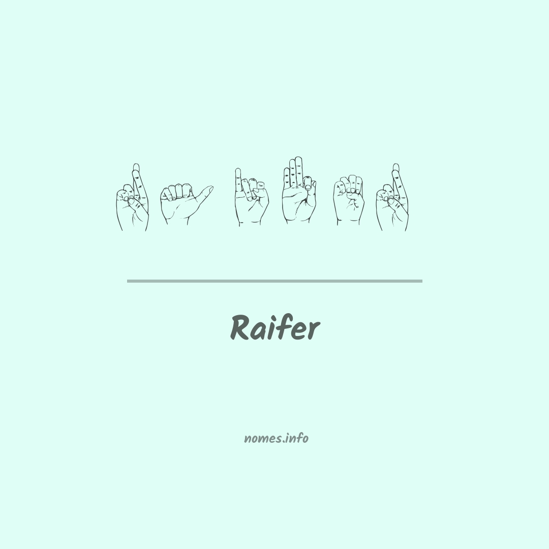 Raifer em Libras