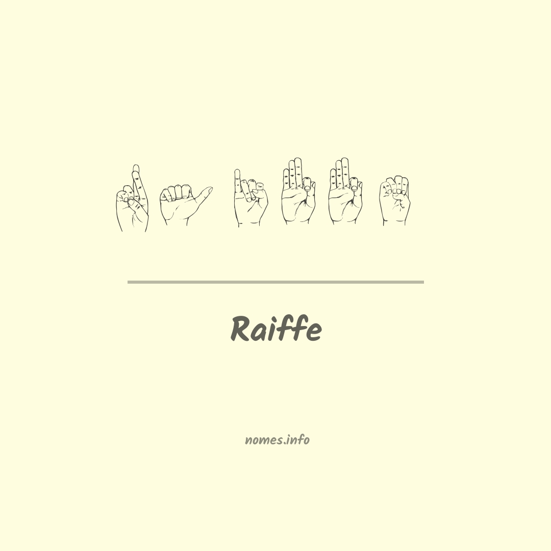 Raiffe em Libras