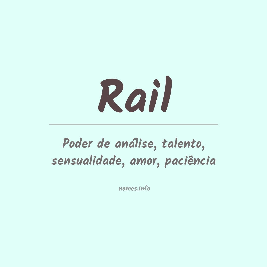 Significado do nome Rail