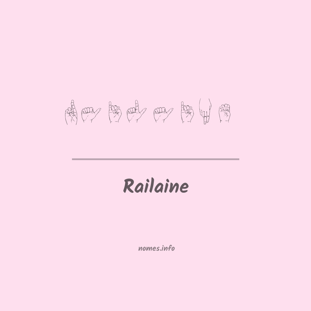 Railaine em Libras