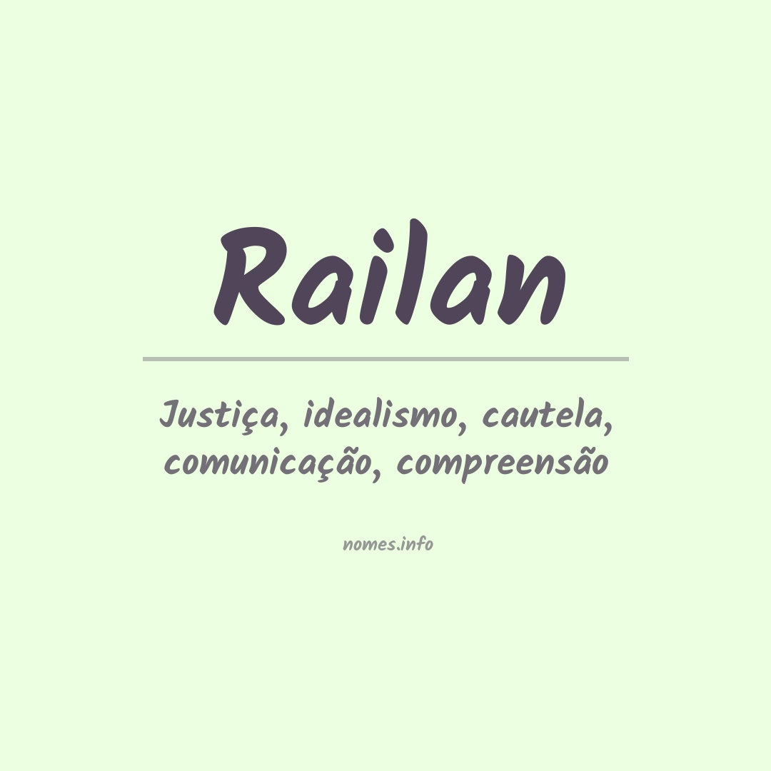 Significado do nome Railan