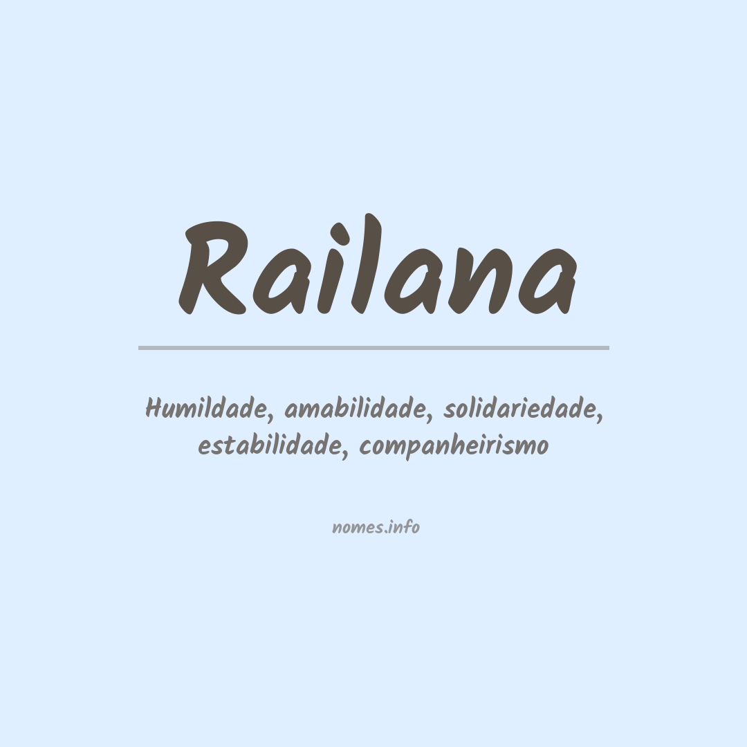Significado do nome Railana