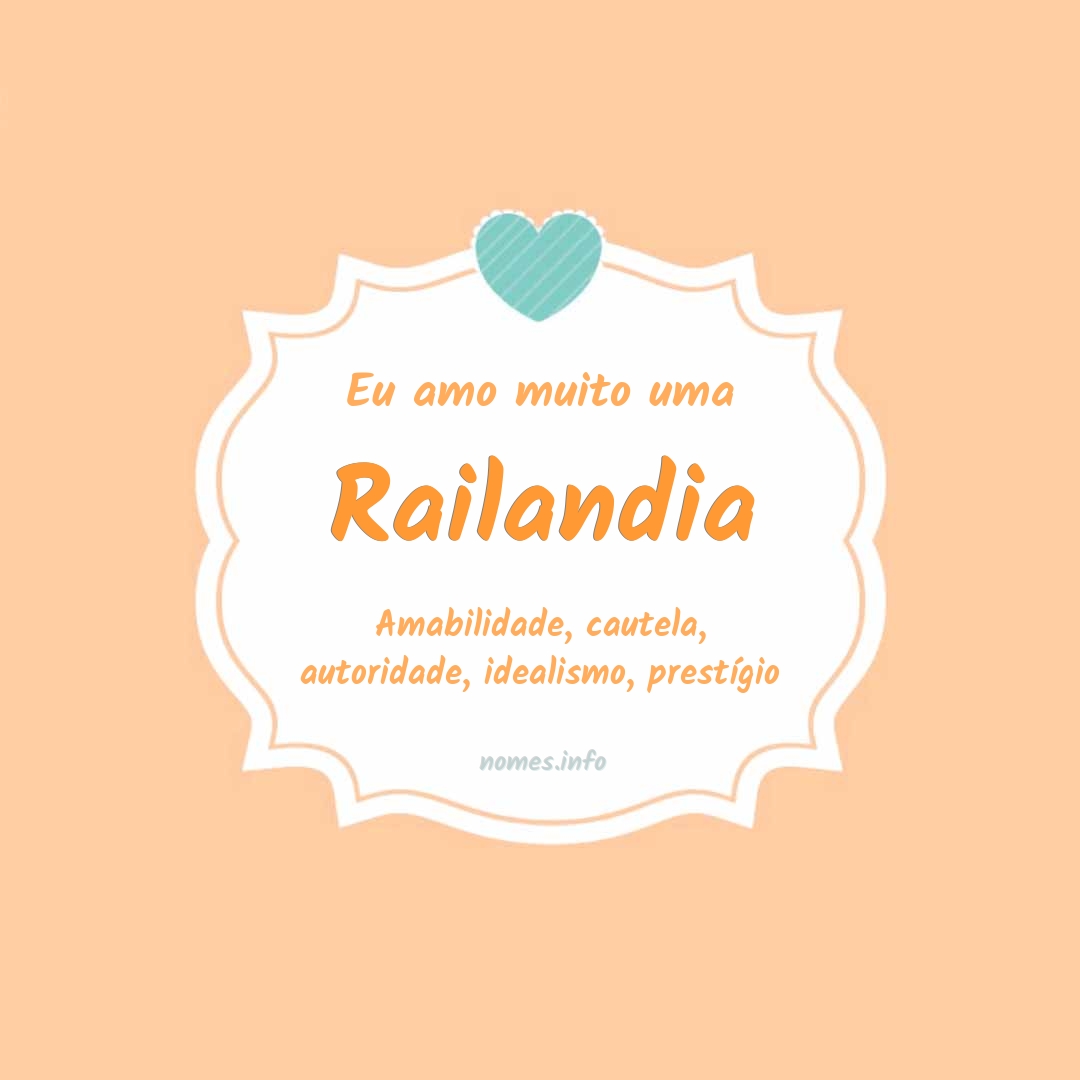 Eu amo muito Railandia